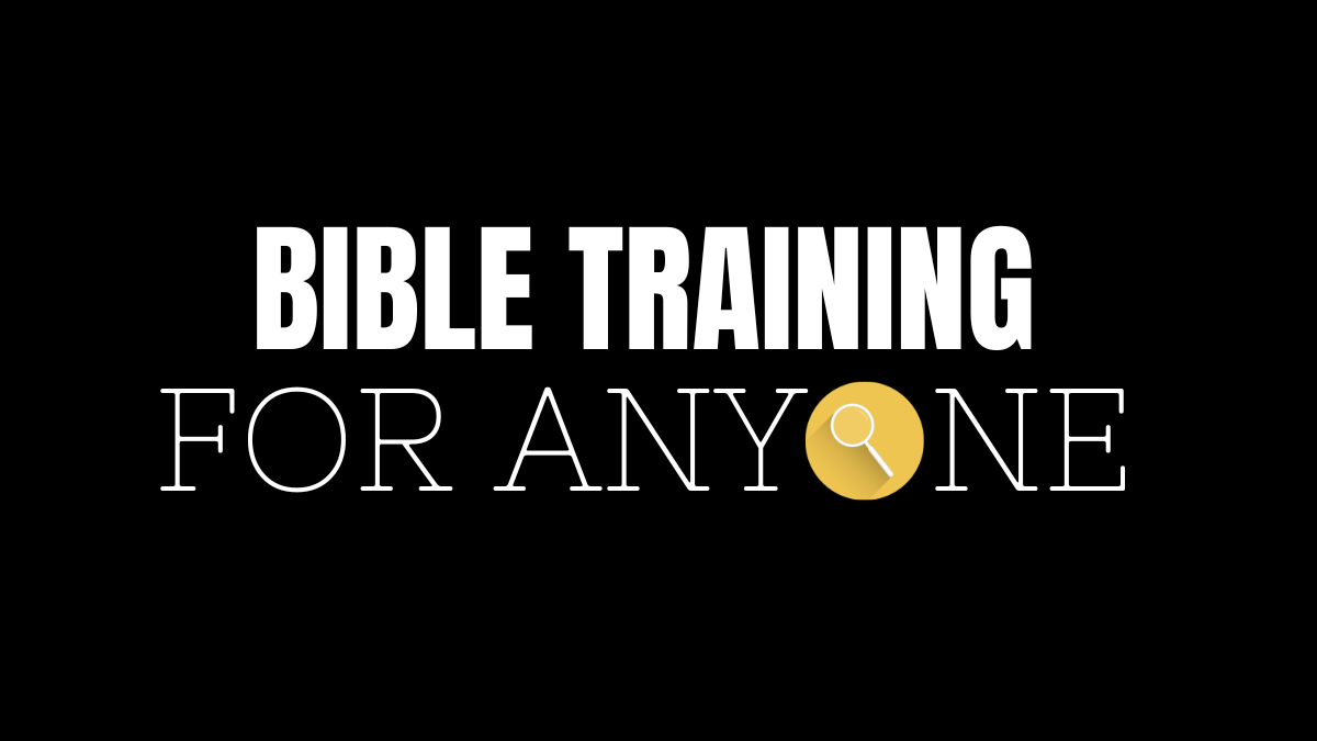 Bible Training for Anyone